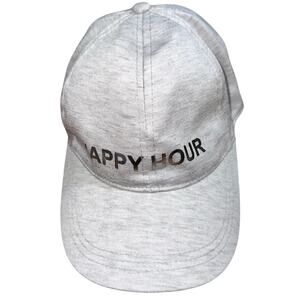 NWT ‘Happy Hour’ Light Heather Grey Silver August Hat Company Ball Cap